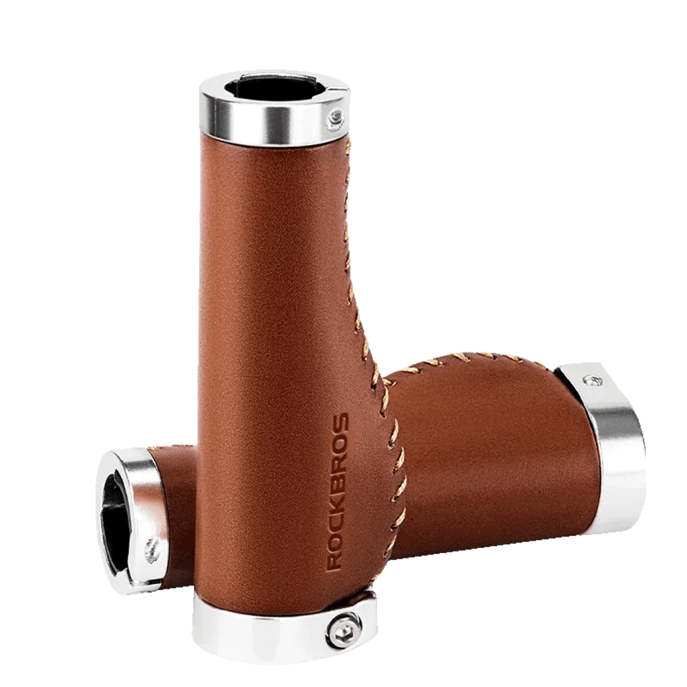 ROCKBROS Premium Leather Bicycle Handlebar Grip - The Wright Bikes